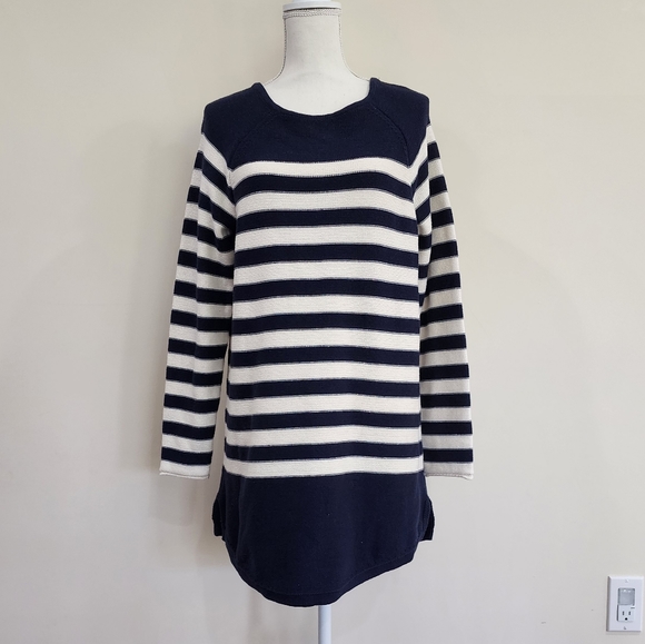 Free People Beach Renegade Tunic | Navy White Stripe | M - Picture 2 of 5